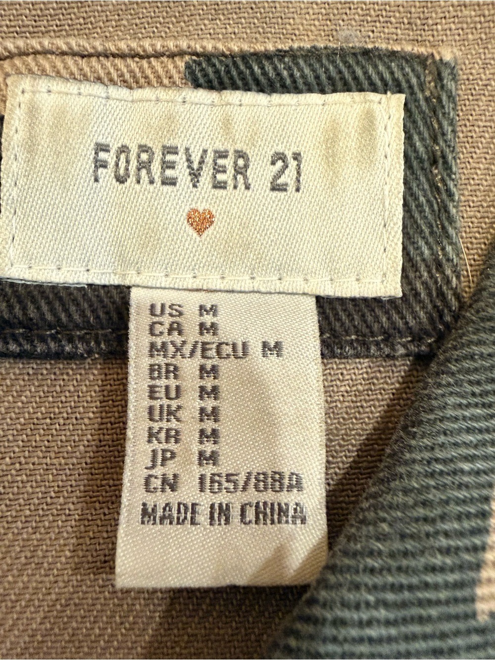 Forever 21 Camo Utility Shirt Jacket Military Shacket Medium - Picture 2 of 8